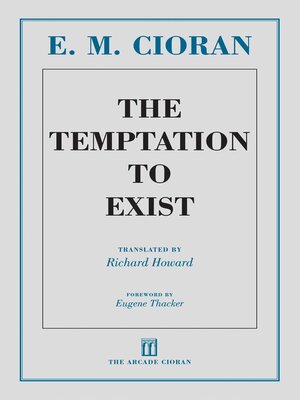 cover image of The Temptation to Exist